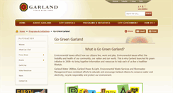 Desktop Screenshot of gogreengarland.com