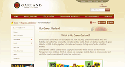 Desktop Screenshot of gogreengarland.org