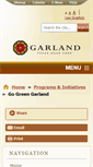Mobile Screenshot of gogreengarland.org