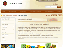 Tablet Screenshot of gogreengarland.org